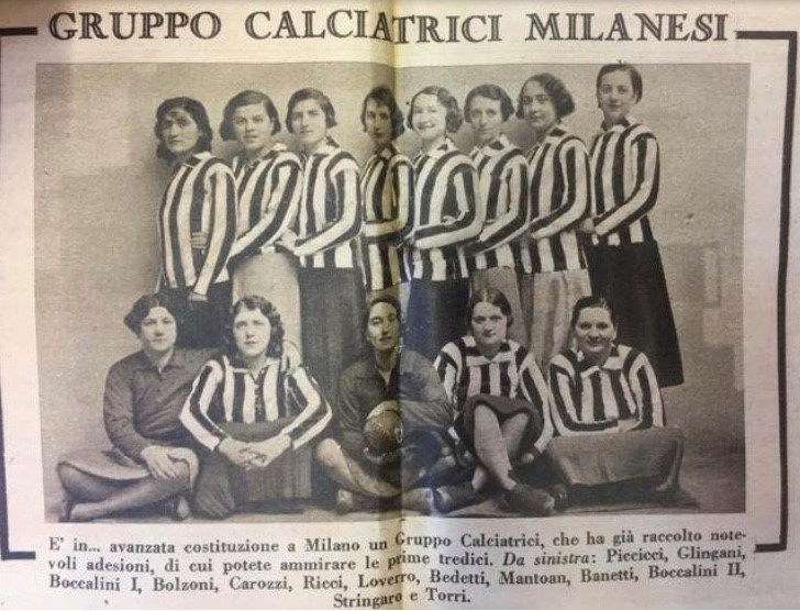 Milano intitola una via alla prima squadra italiana di calcio femmiile