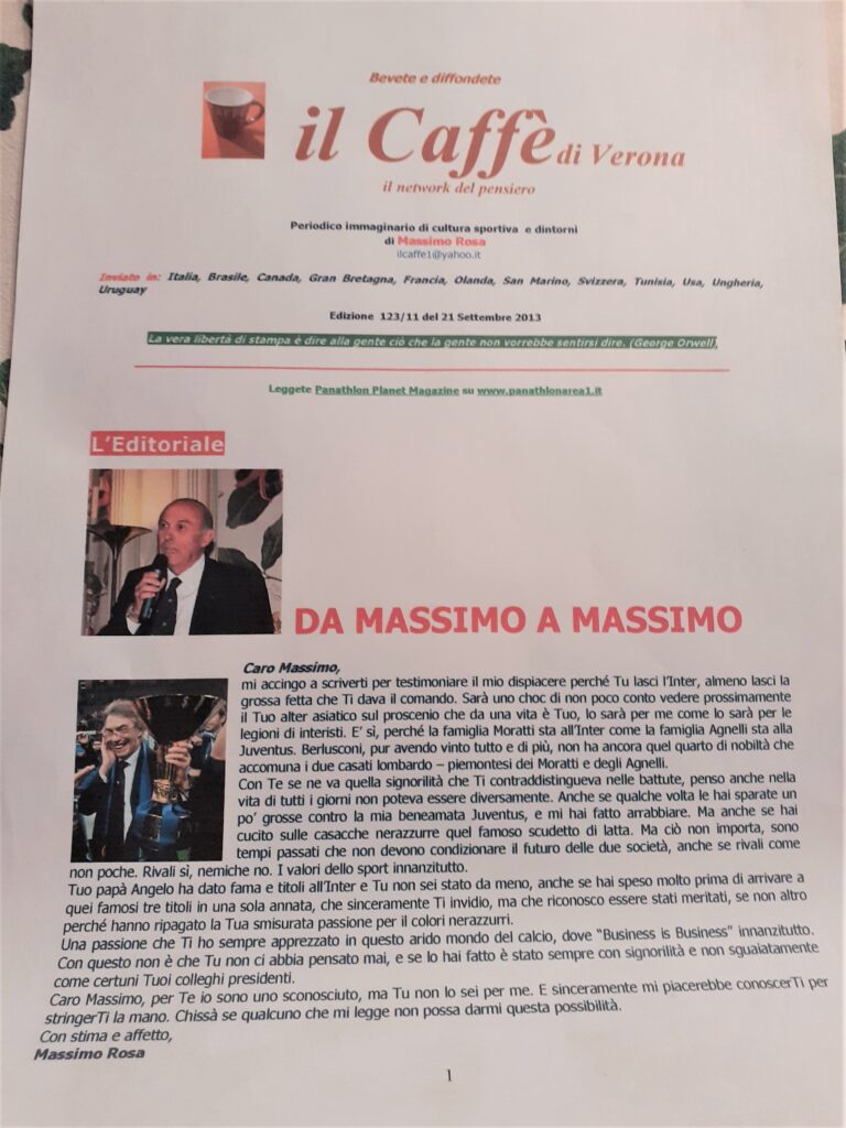 Da Massimo a Massimo, con simpatia