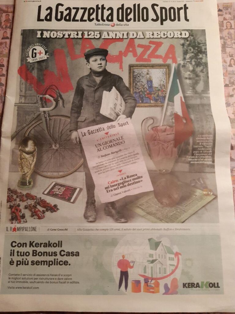 Come oggi 125 anni fa nasceva la Gazzetta dello Sport