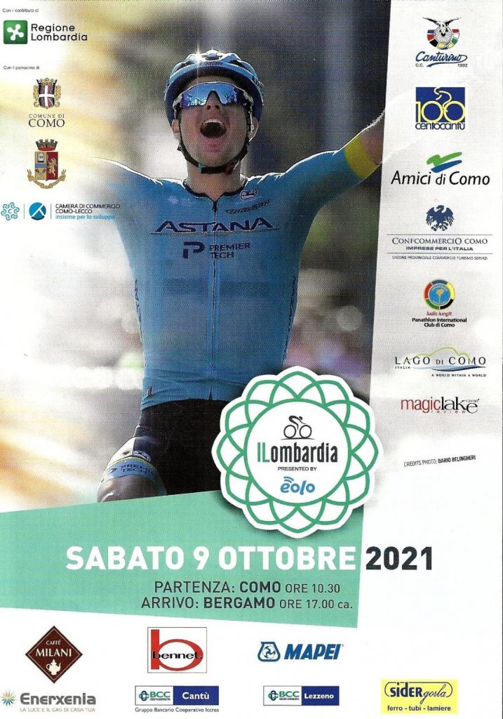 115°GIRO DI LOMBARDIA CON LA PARTECIPAZIONE DEL PANATHLON COMO