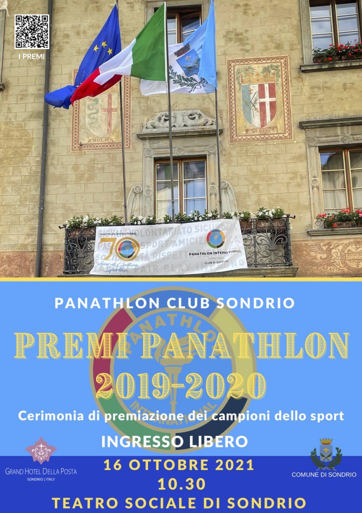 Il Panathlon Sondrio premia i migliori sportivi 2019-2020