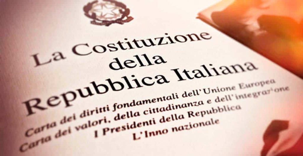 INTERROGAZIONE A PROPOSITO DELL'ASSENZA DELLO SPORT NELLA COSTITUZIONE ITALIANA