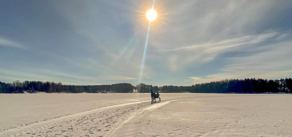 Finlandia, trotto sul Lago Saimaa
