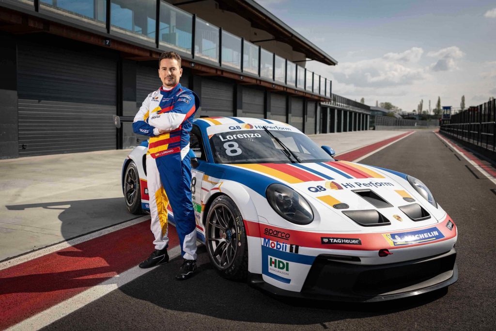 PORSCHE CARRERA CUP ITALIA 2022, JORGE LORENZO È IL NUOVO PILOTA DEL TEAM Q8 HI PERFORM