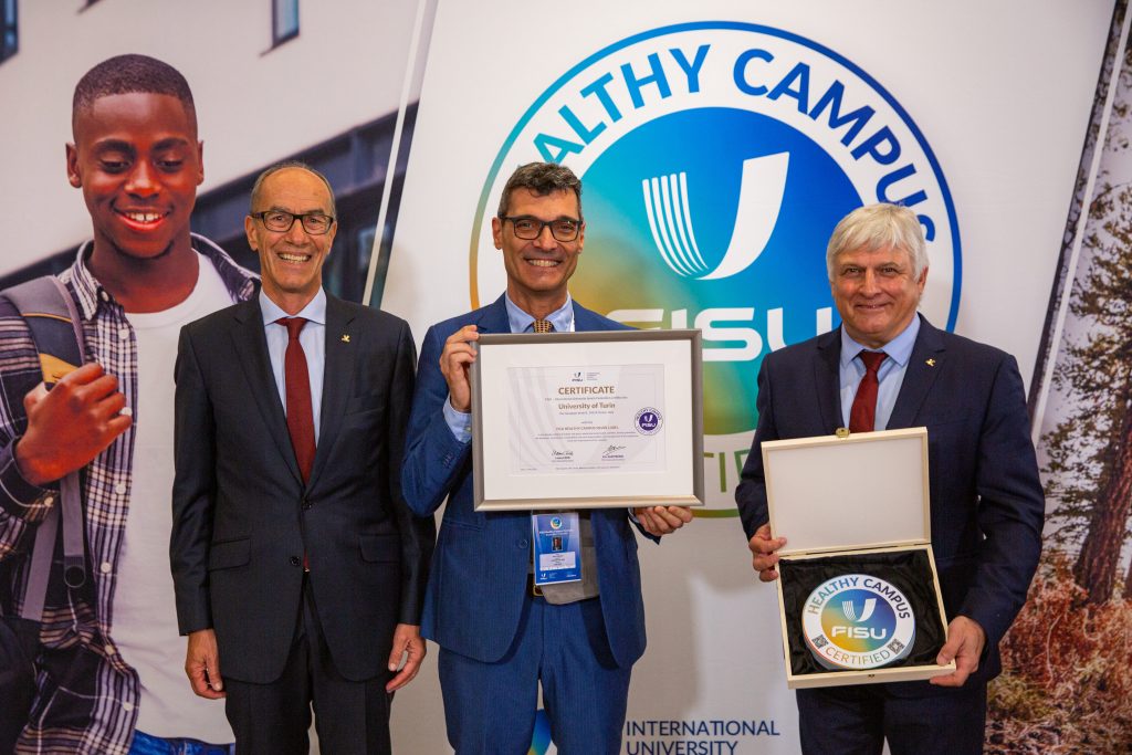 <strong>PROGRAMMA HEALTHY CAMPUS: L’UNIVERSIT</strong><strong>À</strong><strong> DI TORINO PREMIATA DALLA FISU PER LE SUE “BEST PRACTICE”</strong>