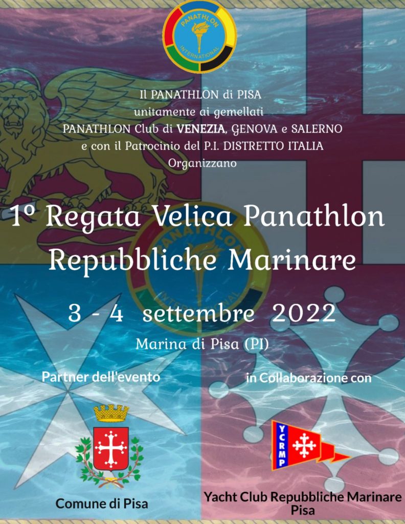 Terza presenza del Panathlon Distretto Italia alla Regata Storica delle Repubbliche marinare.