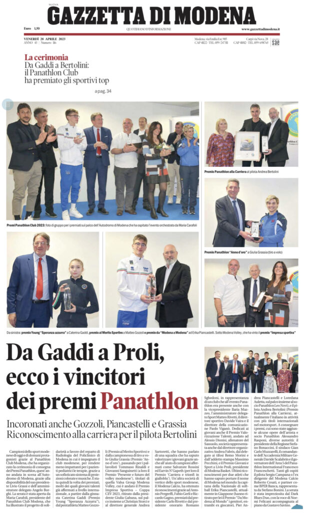 Vita di Club: PANATHLON MODENA