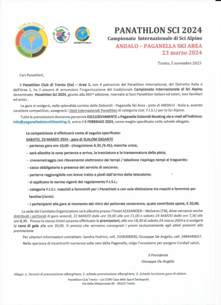 L’addio di Borghi alle competizioni