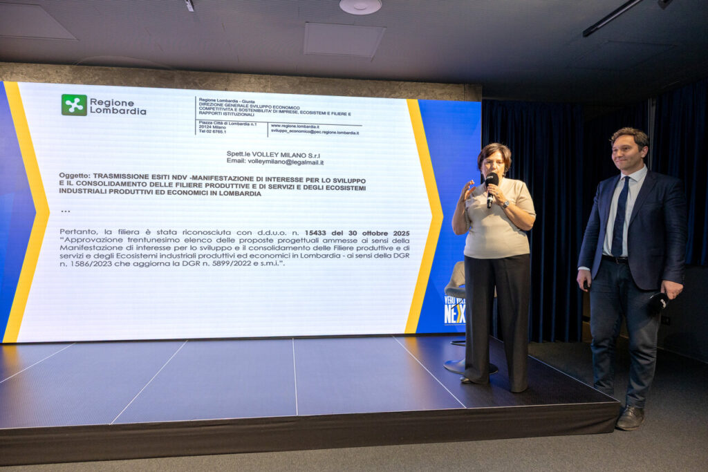 UN ITALIANO SU 4 HA ABBANDONATO L’ATTIVITÀ FISICA: AL “VERO VOLLEY NEXT” ANNUNCIATA LA CREAZIONE DELLA PRIMA FILIERA DELLO SPORT DI REGIONE LOMBARDIA