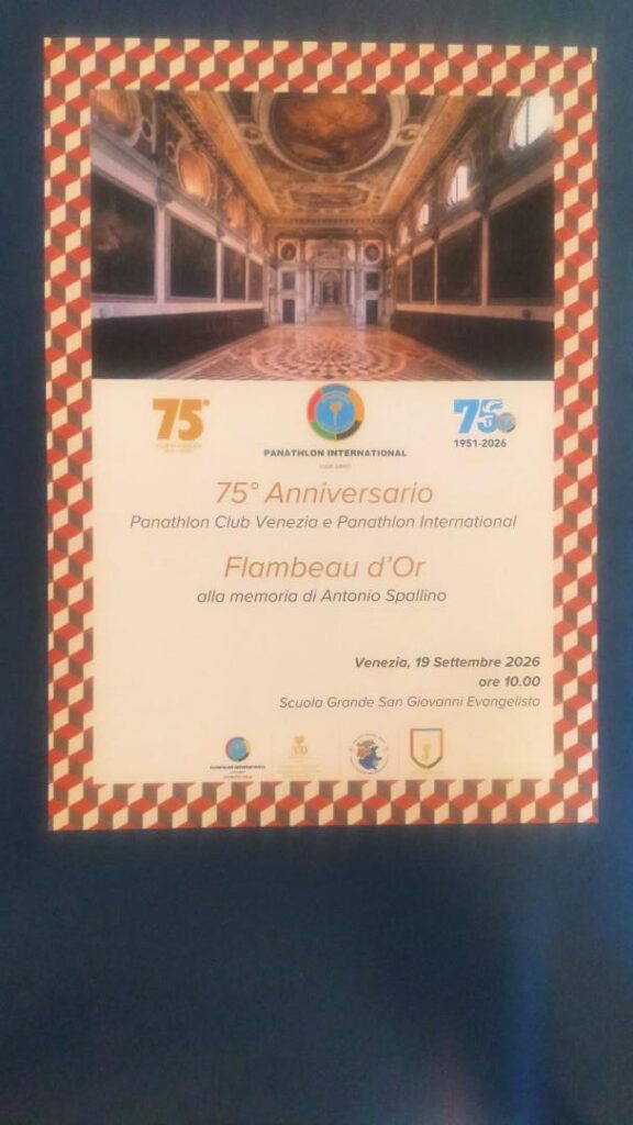 Celerati a Venezia i 75 anni del Panathlon